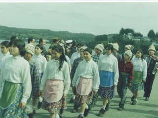 Desfile de fiestas patrias en Quemchi