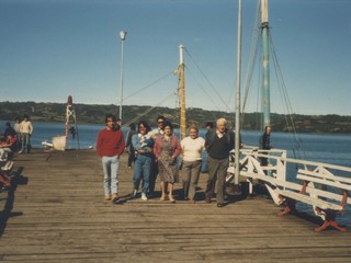 Paseo en el muelle de Quemchi