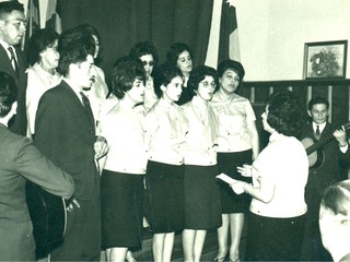 Coro de profesores de la Escuela N° 5