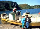 Pareja en la caleta de Angelmó Pareja en la caleta de Angelmó