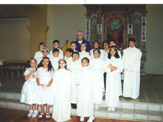 Primera comunión en la parroquia de Combarbalá