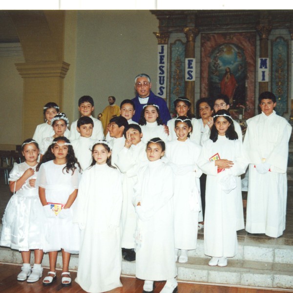 Primera comunión en la parroquia de Combarbalá