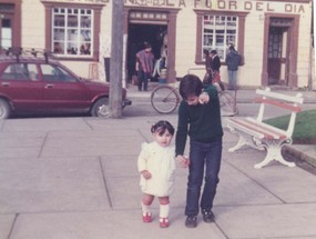 Paseo en la plaza de Maullín