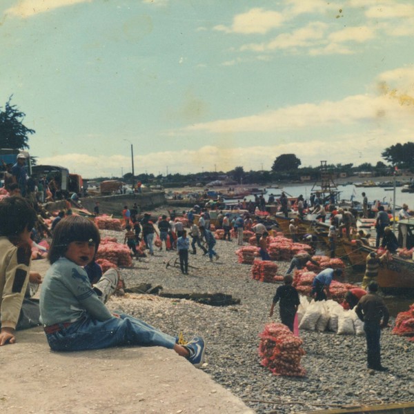 Comercio en la playa de Carelmapu