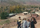 Camino a la escuela de Valle Hermoso