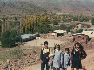 Camino a la escuela de Valle Hermoso