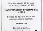 Invitación a una manifestación en el barrio Yungay Invitación a una manifestación en el barrio Yungay
