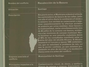 Recolección de basura en Santiago