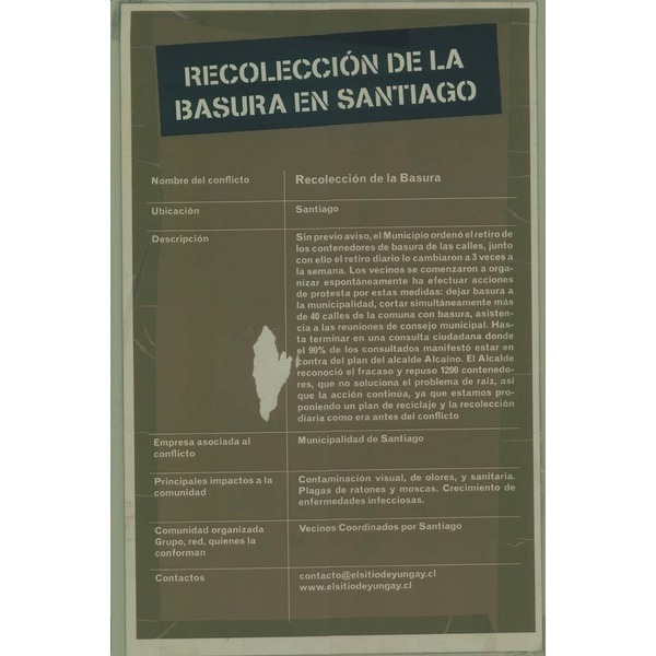 Recolección de basura en Santiago Recolección de basura en Santiago