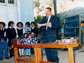 Navidad en escuela ex Estación