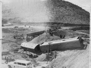 Accidente de tren en el embalse La Paloma