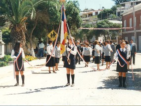 Desfile de fiestas patrias en Tongoy