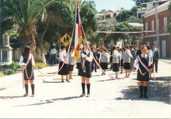 Desfile de fiestas patrias en Tongoy