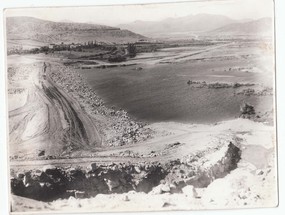 Construcción del embalse La Paloma