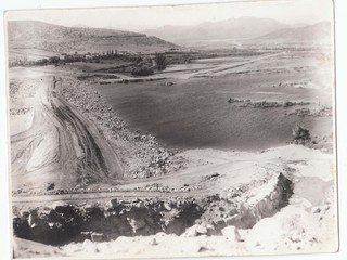 Construcción del embalse La Paloma