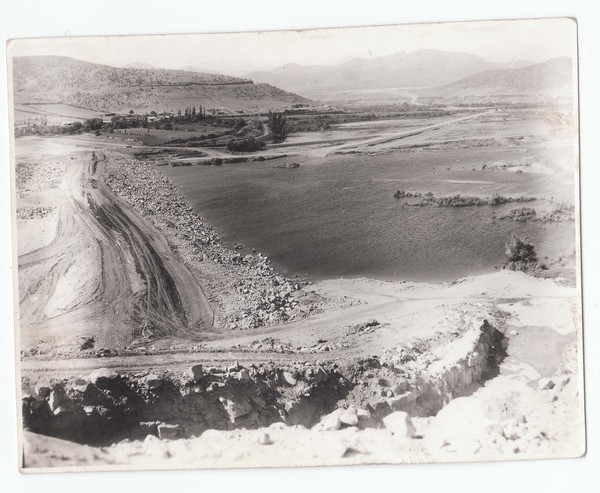 Construcción del embalse La Paloma