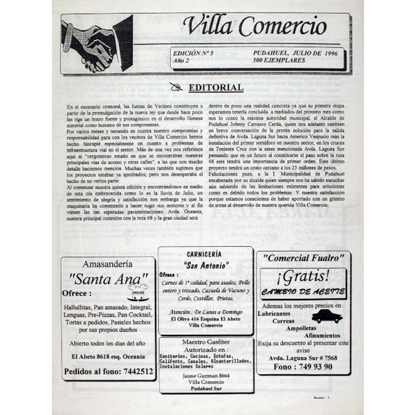 Villa Comercio" N° 5