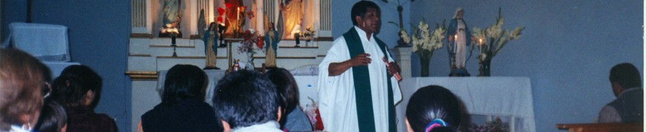 Misa en la nueva iglesia de Gualliguaica Misa en la nueva iglesia de Gualliguaica