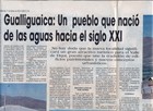 Gualliguaica, un pueblo que nació de las aguas hacía el siglo XXI Gualliguaica, un pueblo que nació de las aguas hacía el siglo XXI