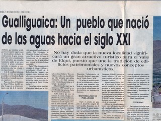 Gualliguaica, un pueblo que nació de las aguas hacía el siglo XXI Gualliguaica, un pueblo que nació de las aguas hacía el siglo XXI