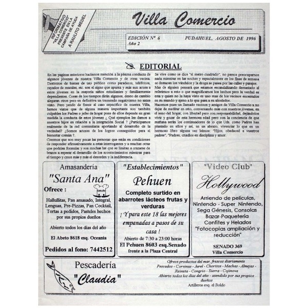 Villa Comercio N° 6