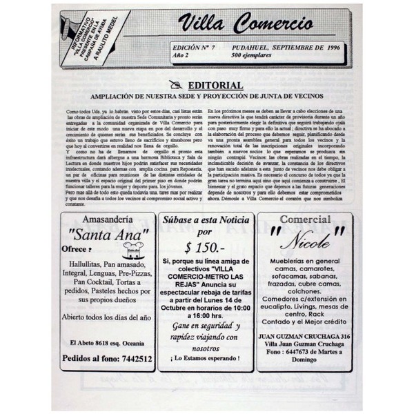 Villa Comercio" N° 7