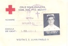 Credencial de voluntaria de la Cruz Roja Credencial de voluntaria de la Cruz Roja