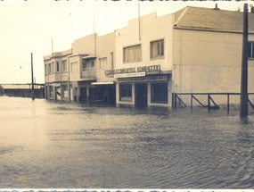 Inundación de la calle Prat