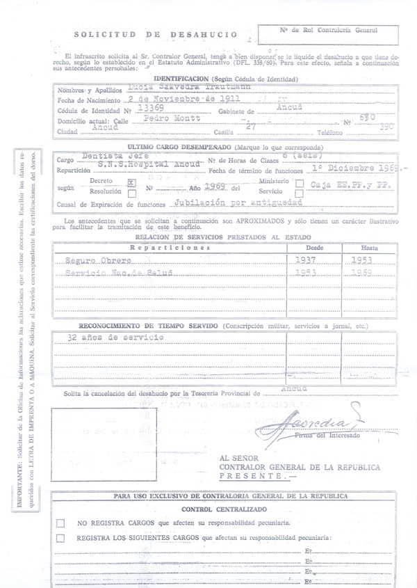 Solicitud de desahucio Solicitud de desahucio
