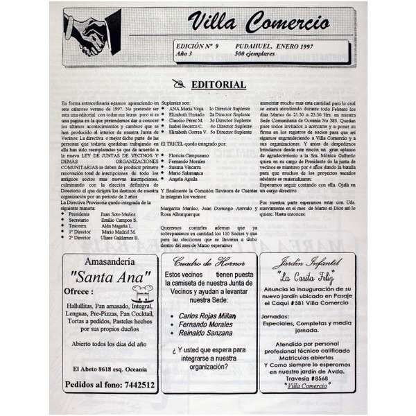 Villa Comercio N° 9