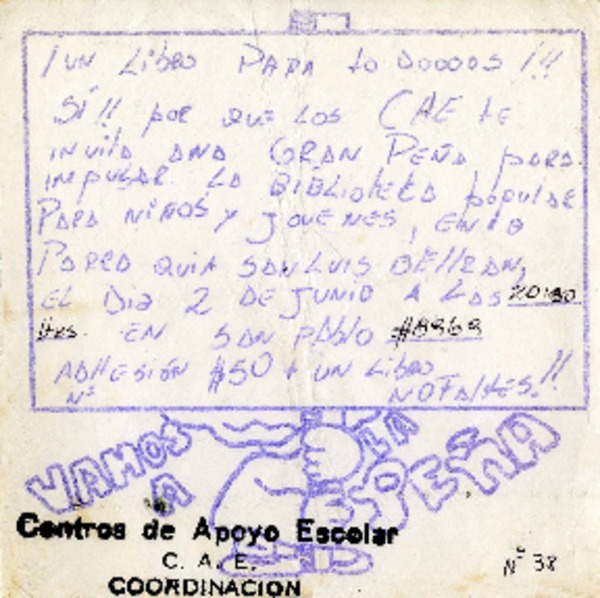 Invitación a peña Invitación a peña