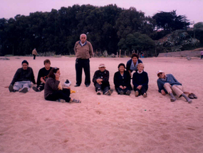 Paseo de club de adulto mayor