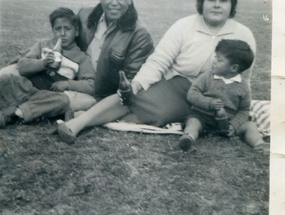 Familia Galleguillos Villarroel en la Pampilla