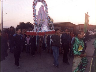 Fiesta religiosa de la virgen María de la Cantera Alta