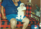 Sergio Zambra y su hija Denis Sergio Zambra y su hija Denis