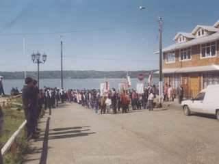Procesión en Quemchi Procesión en Quemchi