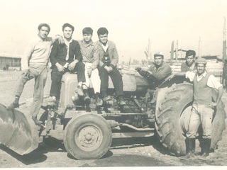 Trabajadores de la construcción en Barrancas