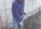 Excavador en obra Excavador en obra