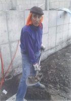 Excavador en obra