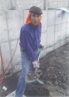 Excavador en obra Excavador en obra