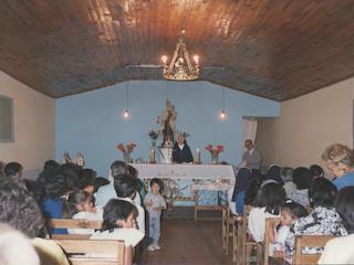 Misa en la capilla de Churrumata