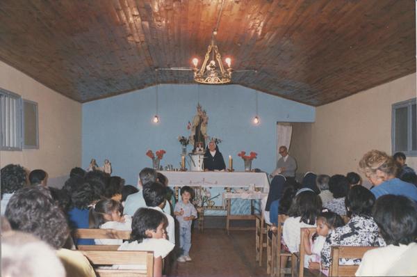 Misa en la capilla de Churrumata