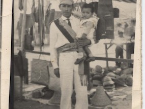 Reinaldo "Chinito" Urbina y su hijo