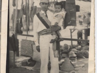 Reinaldo "Chinito" Urbina y su hijo