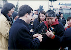 Inauguración de la calle Perú