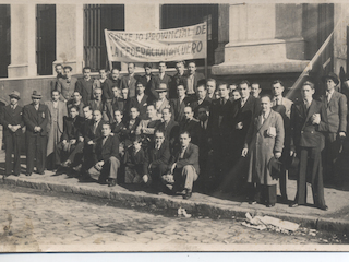 Manifestación de trabajadores de curtiembres