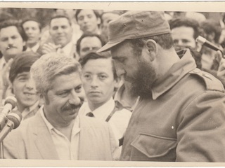 Fidel Castro en la Central Unitaria de Trabajadores