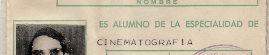 Credencial de estudiante de Cine y Televisión