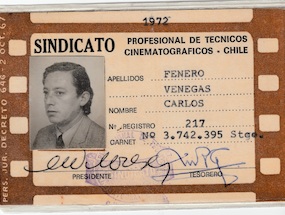 Credencial del Sindicato Profesional de Técnicos Cinematográficos