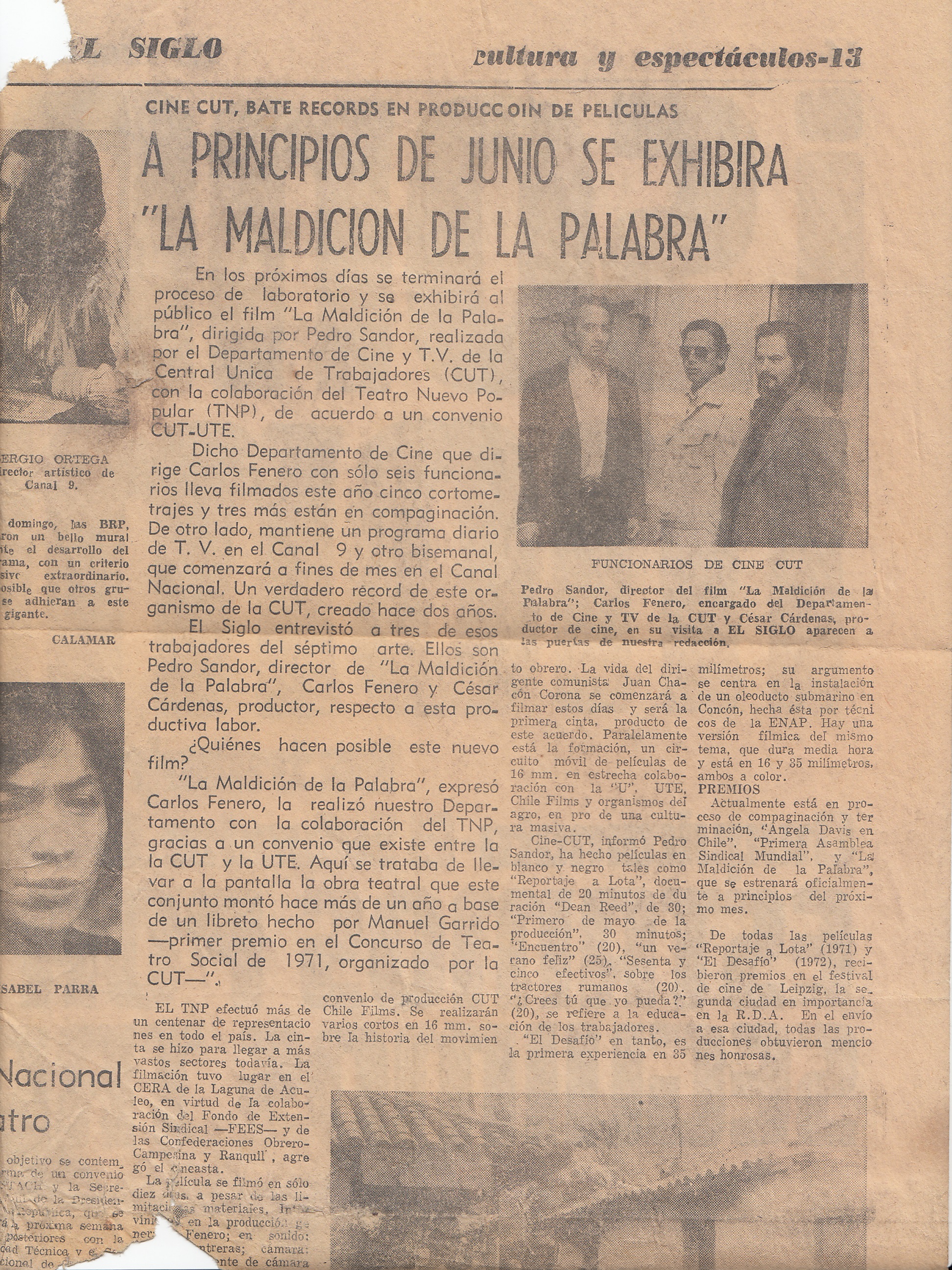 Largometraje "La maldición de la palabra" Largometraje "La maldición de la palabra"